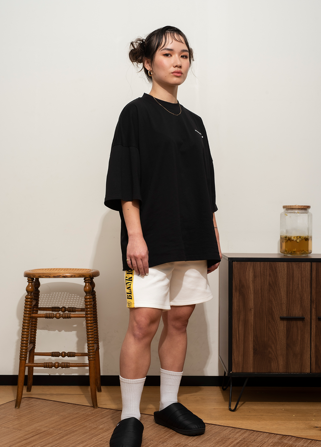 Boxy Short Sleeved Tee - Jeju Black
